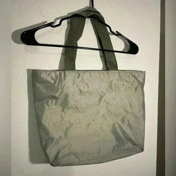 Disney Animations Army Green Tote Bag NWT Classic Glitter Sequin Mickey Mouse - Picture 6 of 9